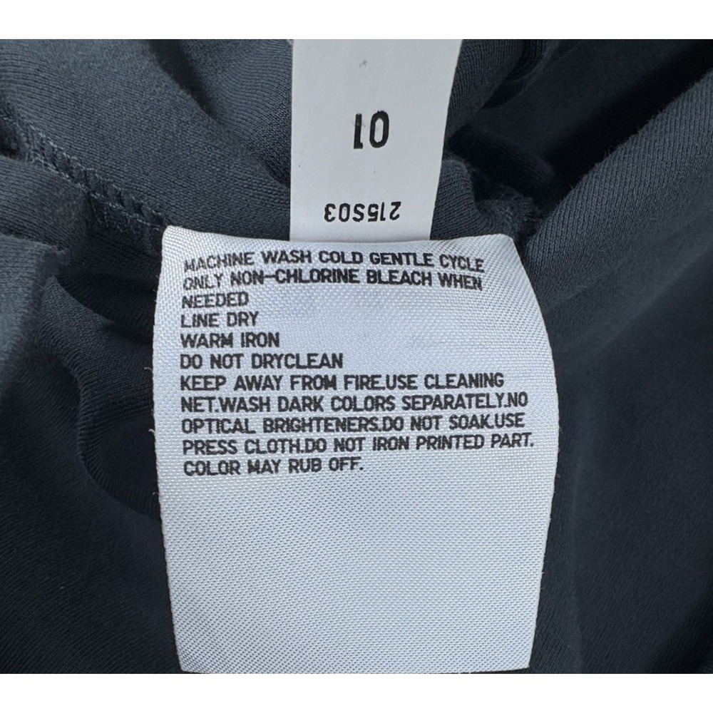 Uniqlo Cotton Sleeveless Midi Dress w/Belt Option Womens L Monochrome Minimalist - Picture 6 of 9